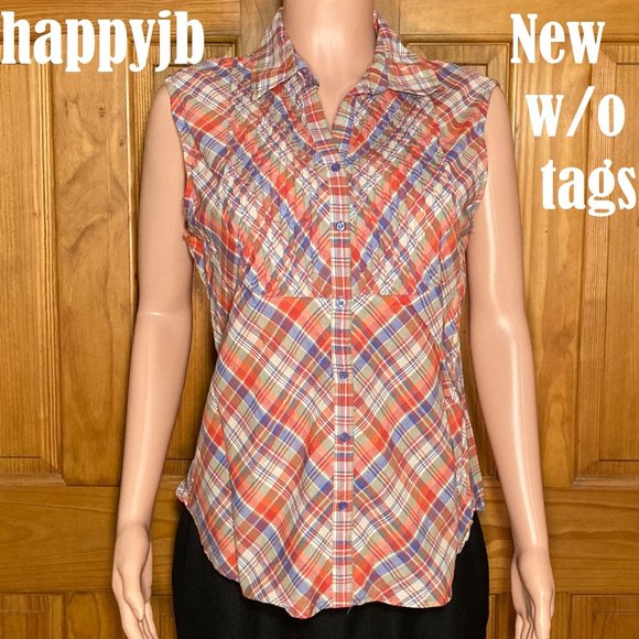 NWOT Vintage Relativity Sleeveless Top Blouse Size XL - Picture 2 of 11